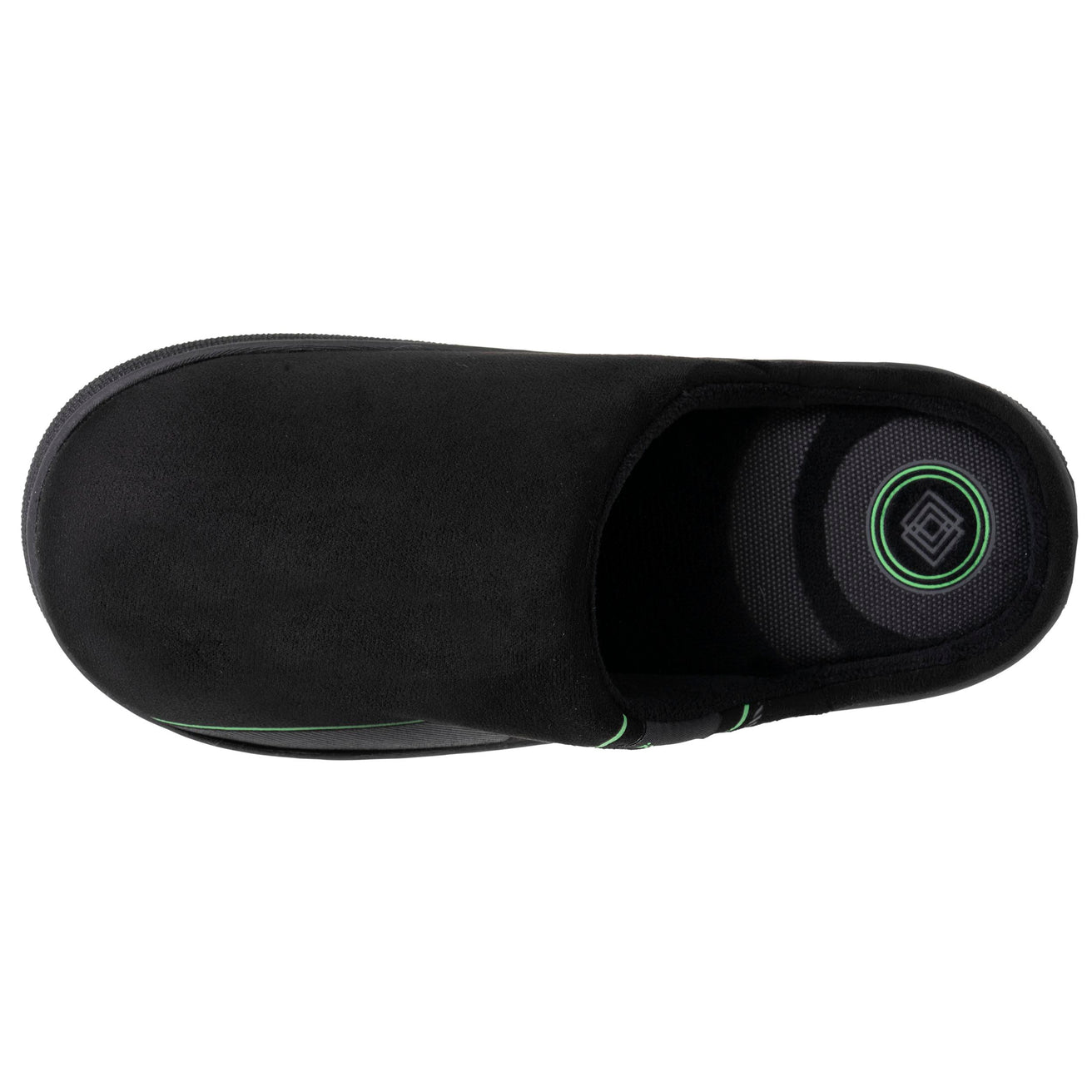 Chaussons mules Homme BLOUP Noir imprimé vert