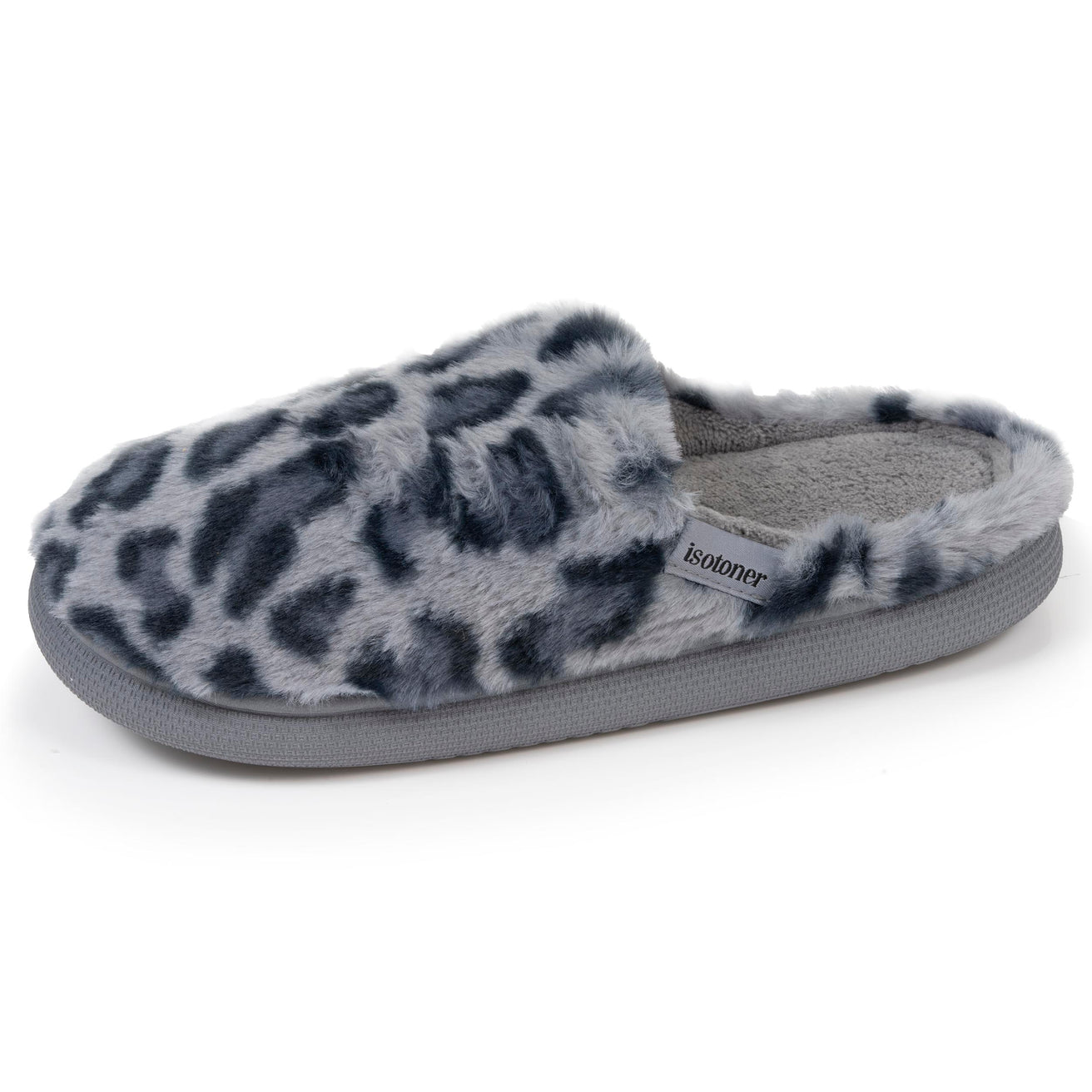 Chaussons mules Femme BLOUP Léopard gris