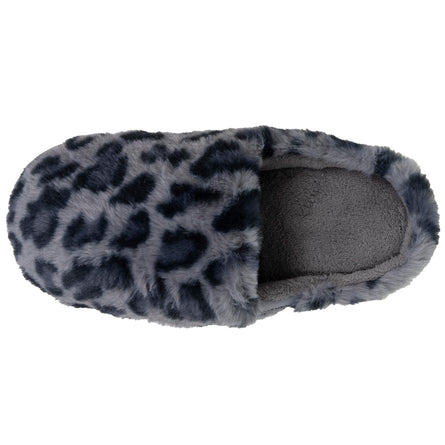 Chaussons mules Femme BLOUP Léopard gris - Isotoner