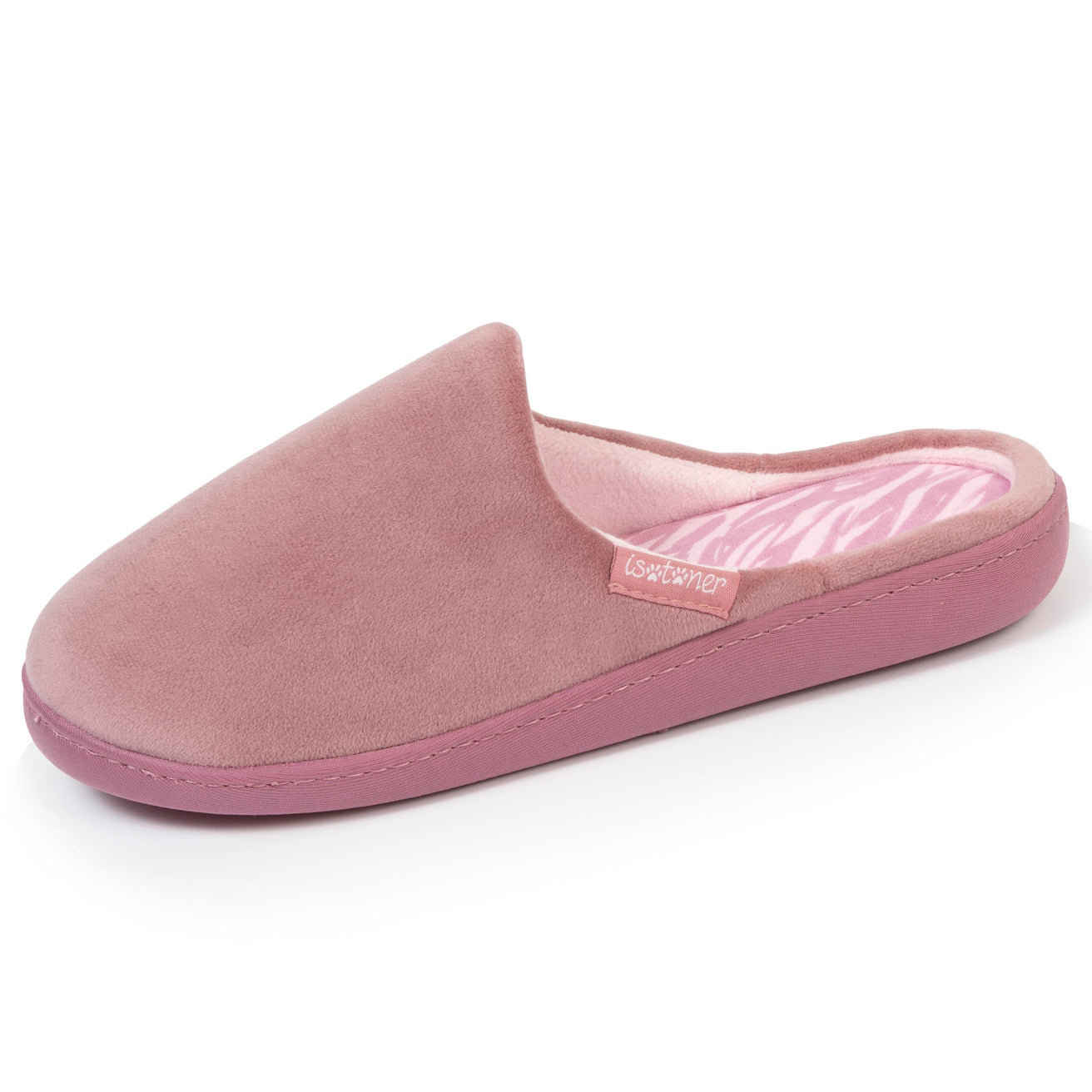 Chaussons mules Femme Blush zèbre