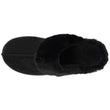 Chaussons mules Femme Noir fourrure