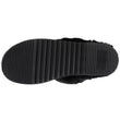 Chaussons mules Femme Noir fourrure