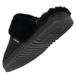 Chaussons mules Femme Noir fourrure