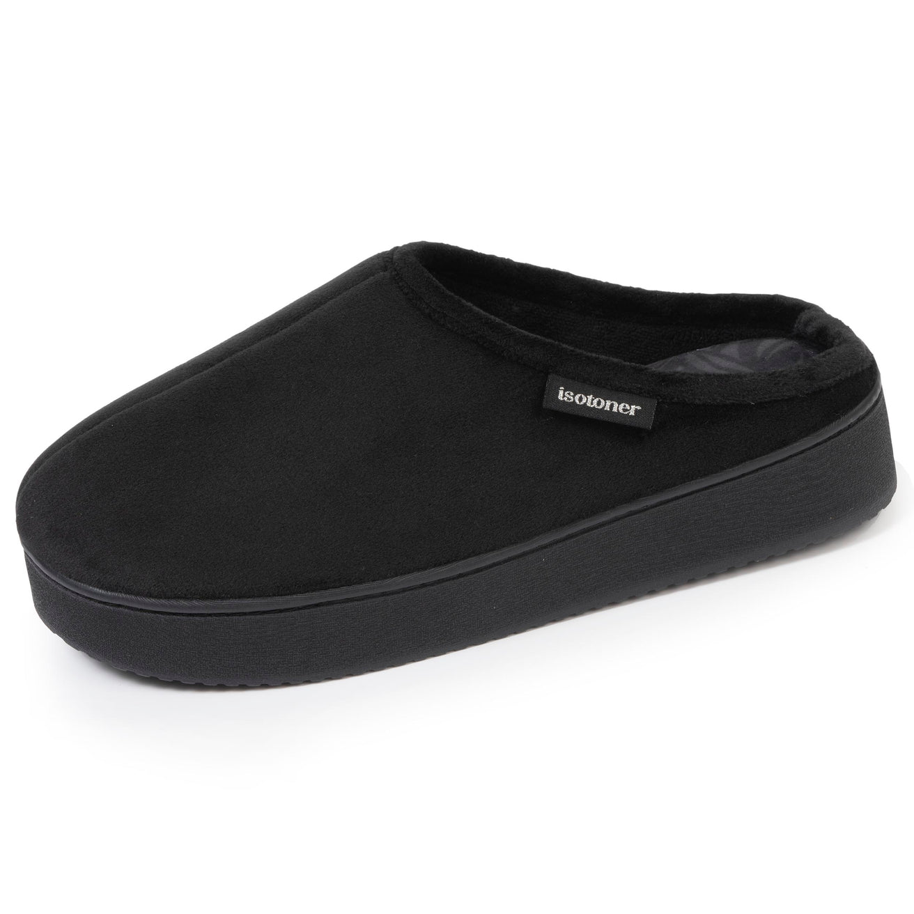 Chaussons mules Femme Noir plateforme