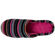 Chaussons mules Femme Rayures Roses