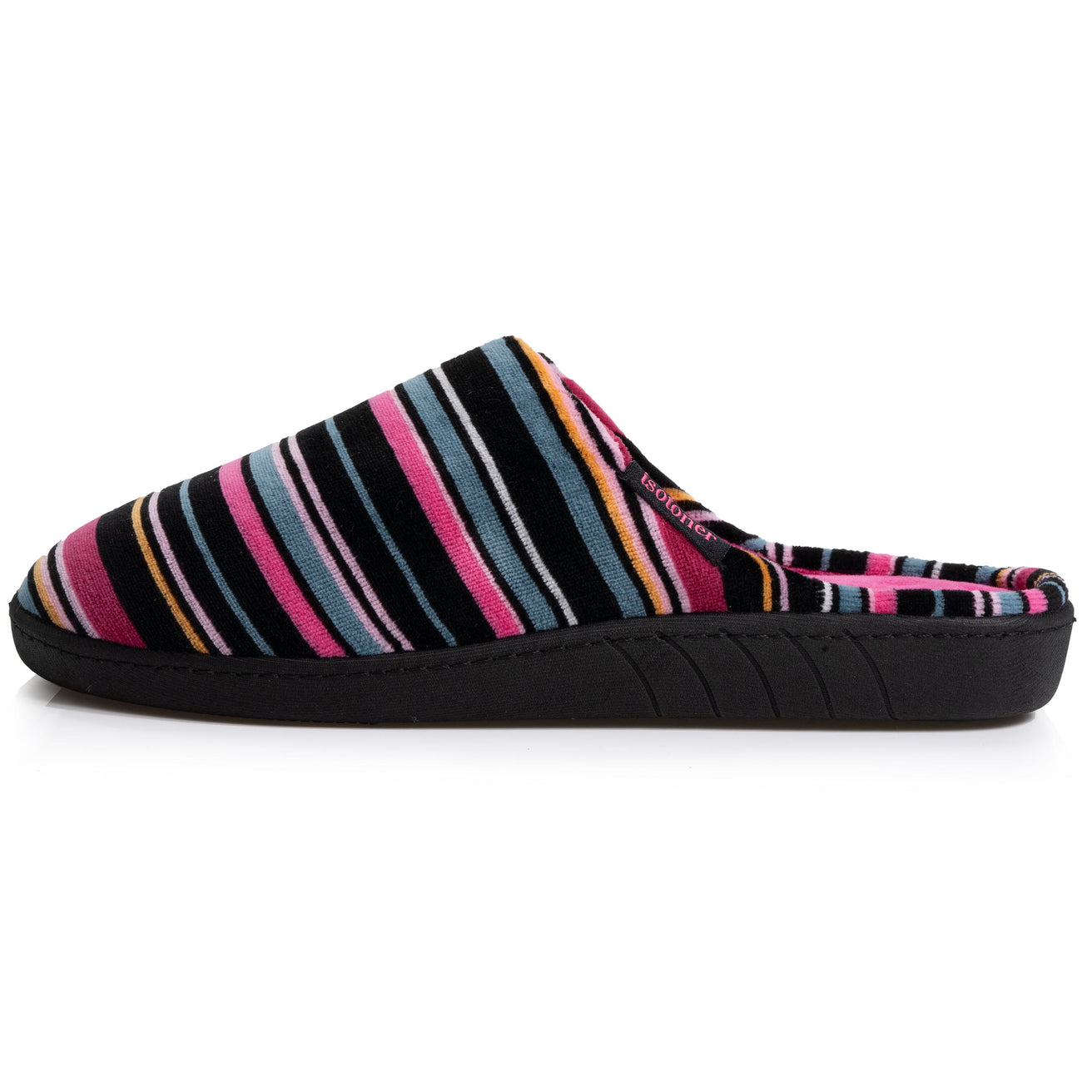 Chaussons mules Femme Rayures Roses