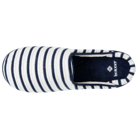 Chaussons mules Femme Rayures bleues - Isotoner