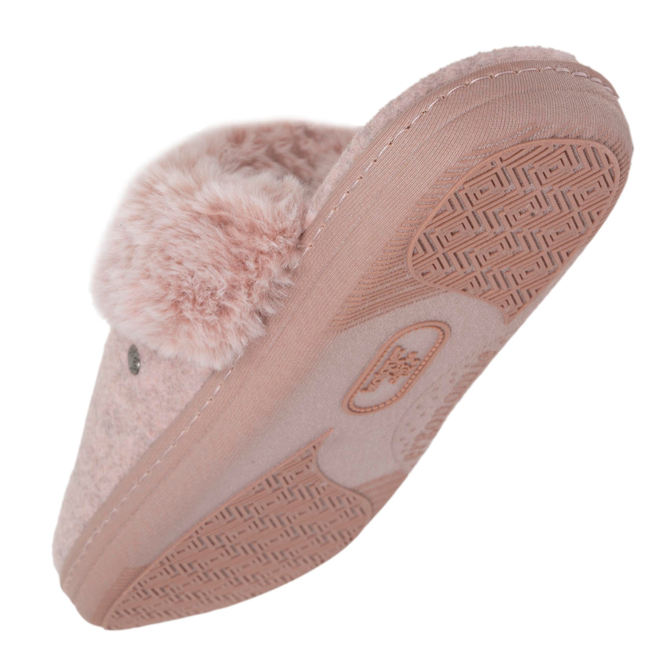 Chaussons mules Femme Rose chiné