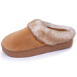 Chaussons mules Femme talon plateforme Camel