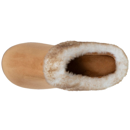 Chaussons mules Femme talon plateforme Camel - Isotoner