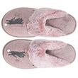 Chaussons mules Femme plates Rose chiné