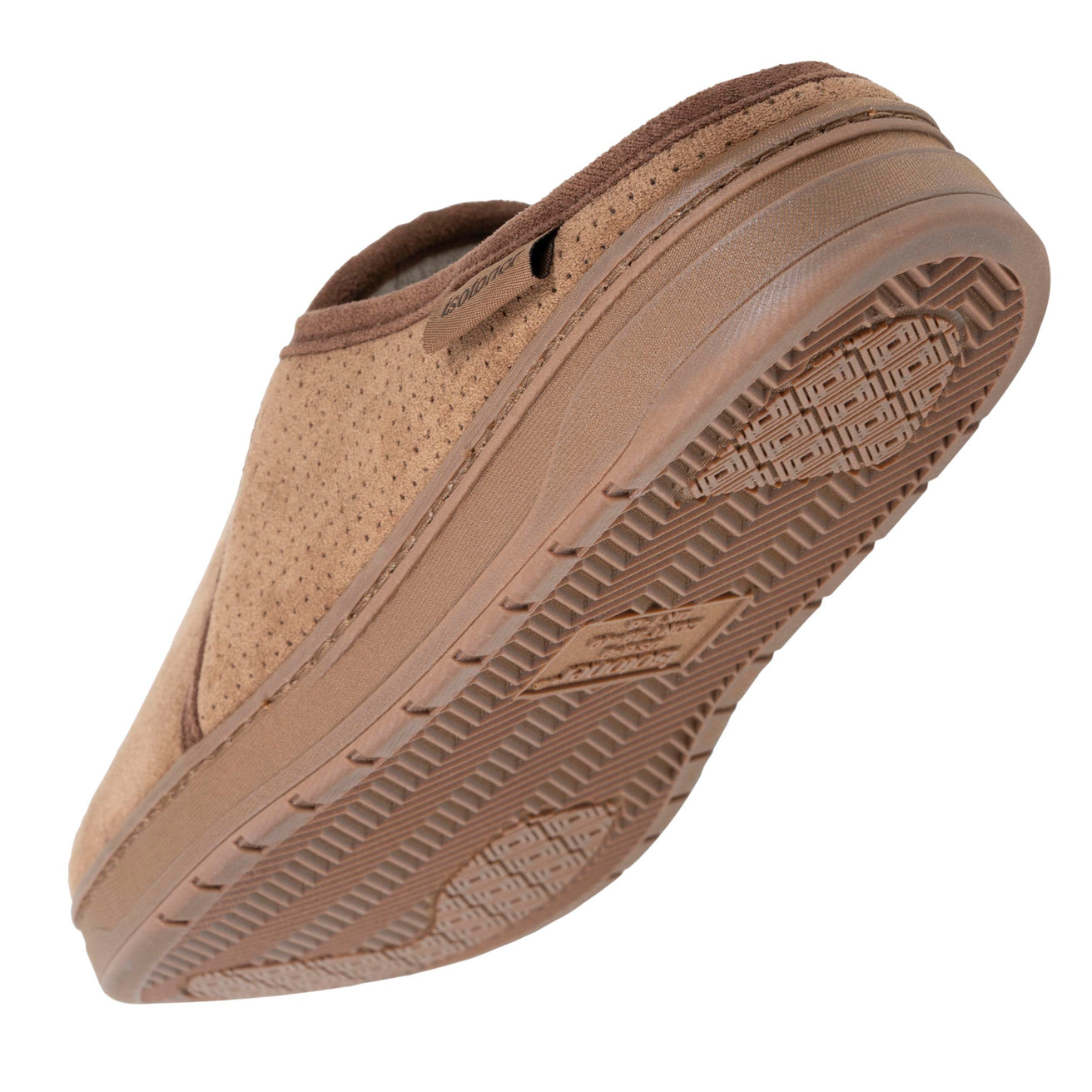 Chaussons mules Homme Camel perforées