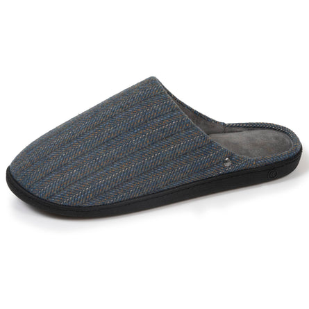 Chaussons mules Homme Chevrons bleus - Isotoner