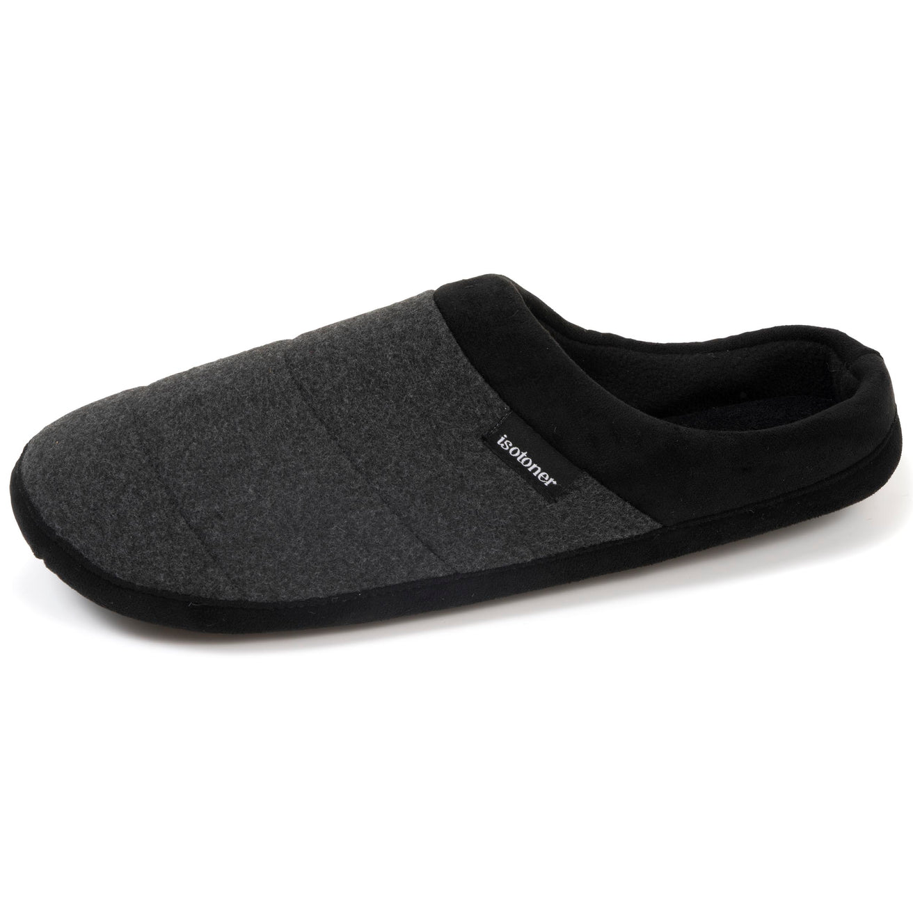 Chaussons mules Homme Gris chiné foncé