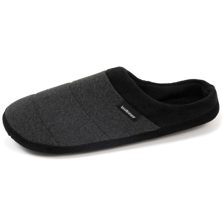 Chaussons mules Homme Gris chiné foncé - Isotoner