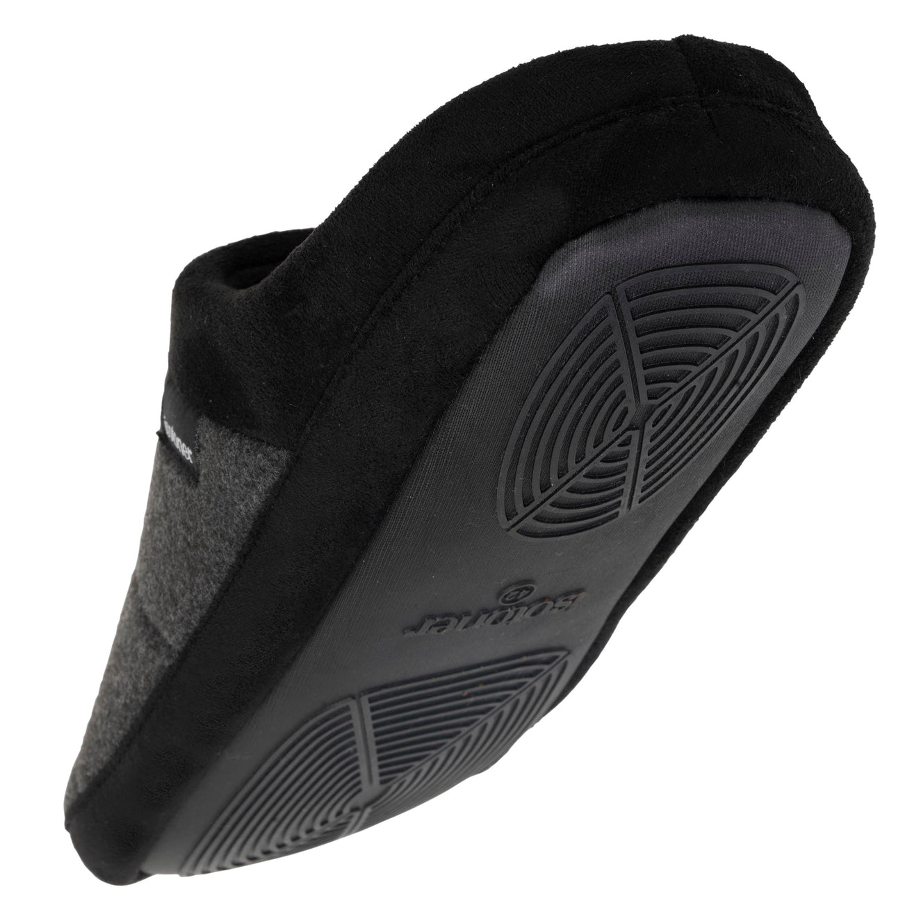 Chaussons mules Homme Gris chiné foncé
