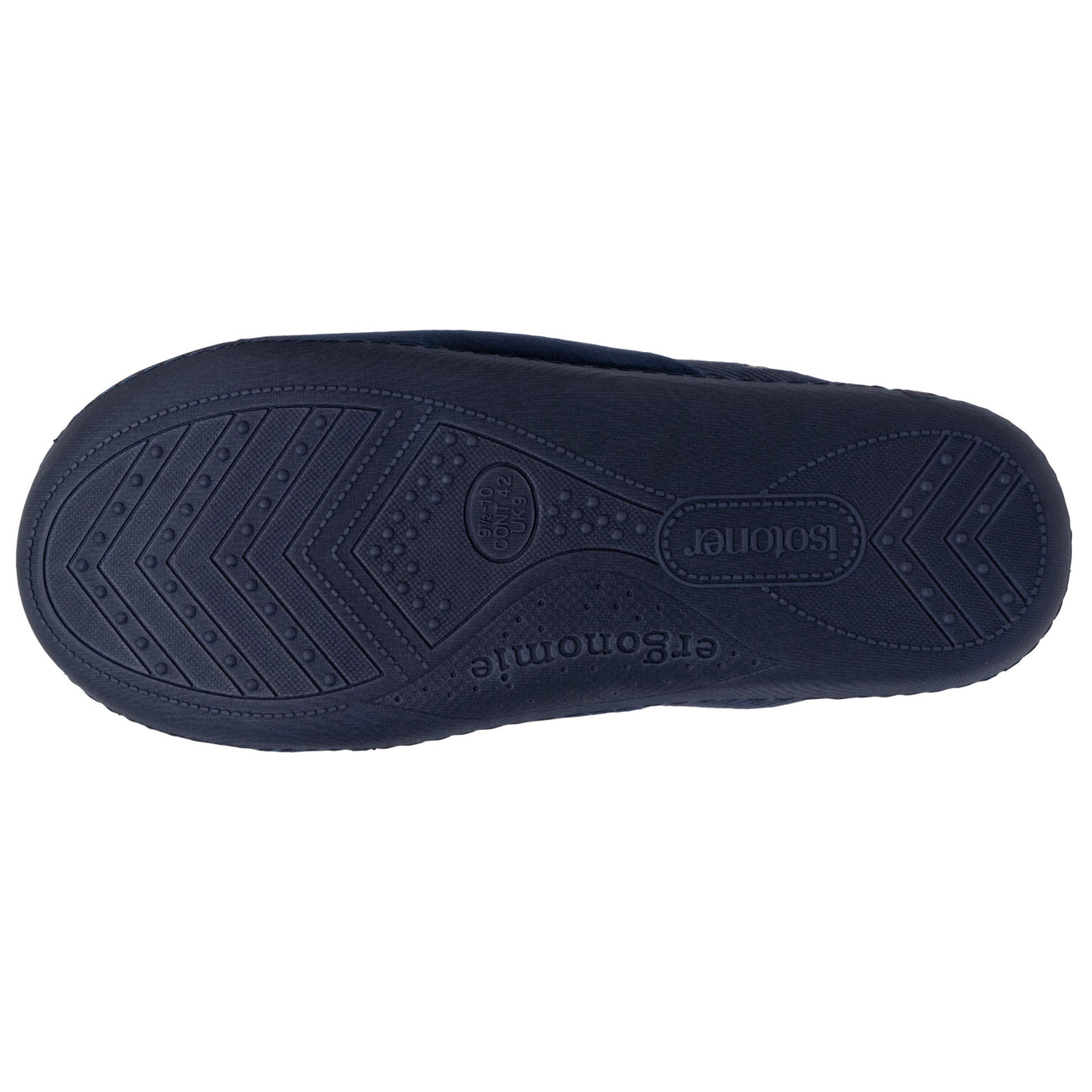 Chaussons mules Homme Marine chevrons