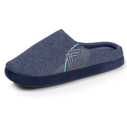 Chaussons mules Homme Marine chiné diamant - Isotoner