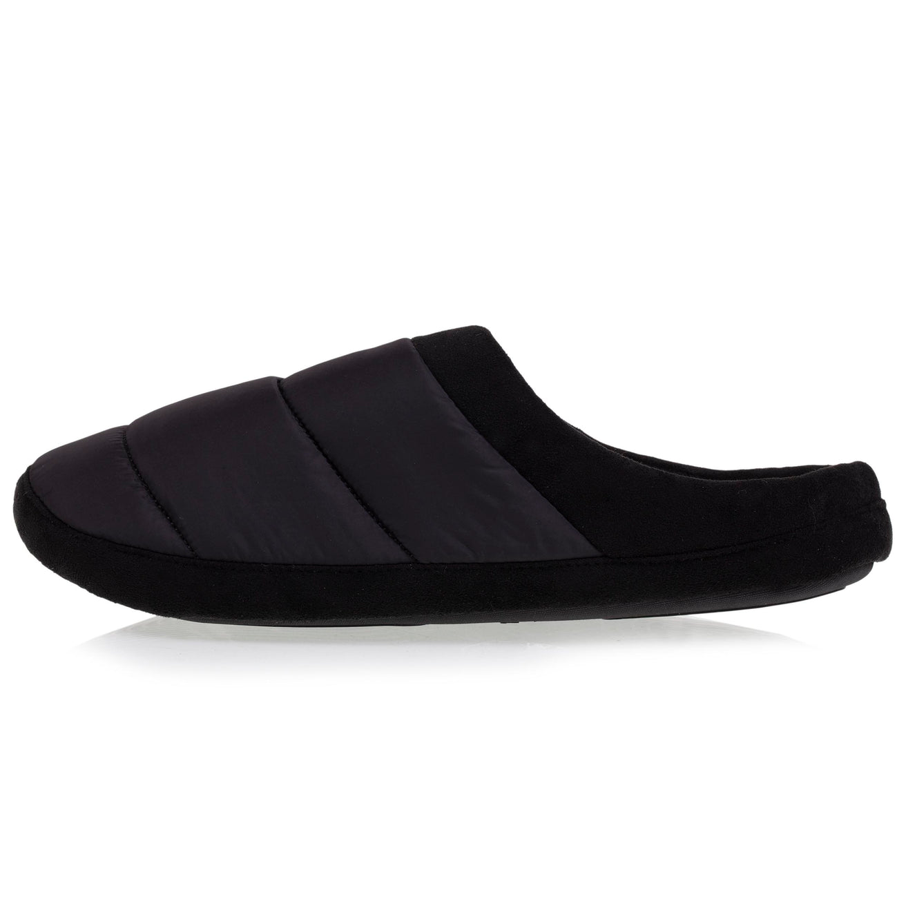Chaussons mules Homme Noir Matelassé