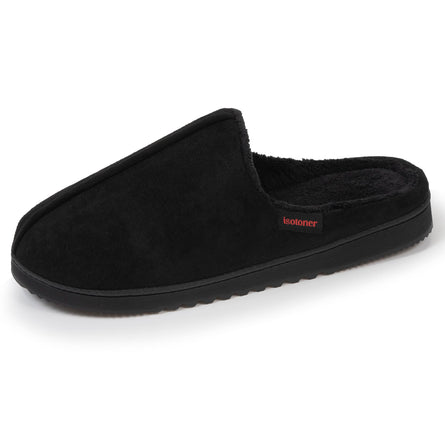 Chaussons mules Homme Noir crantée - Isotoner
