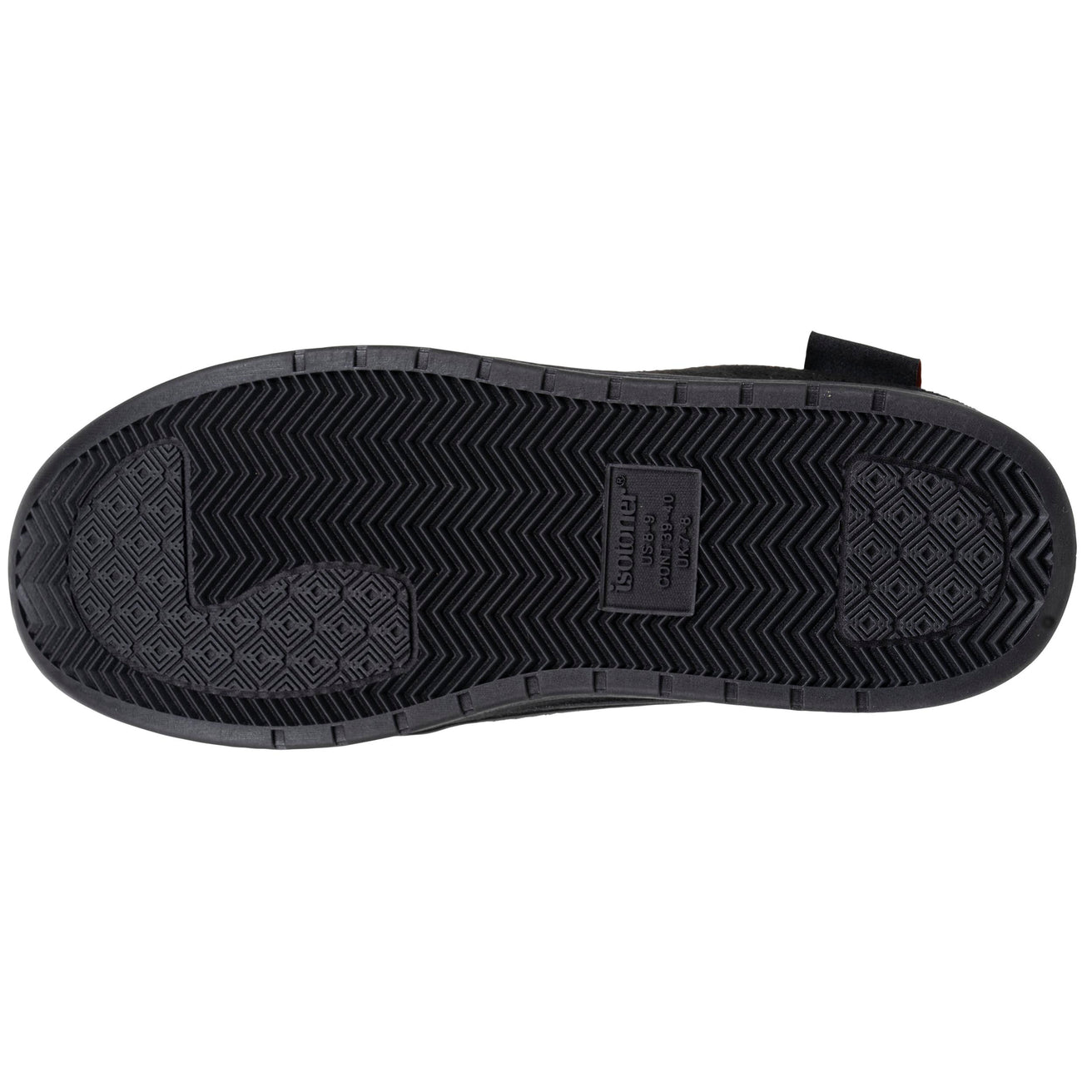 Chaussons mules Homme Noir perforées