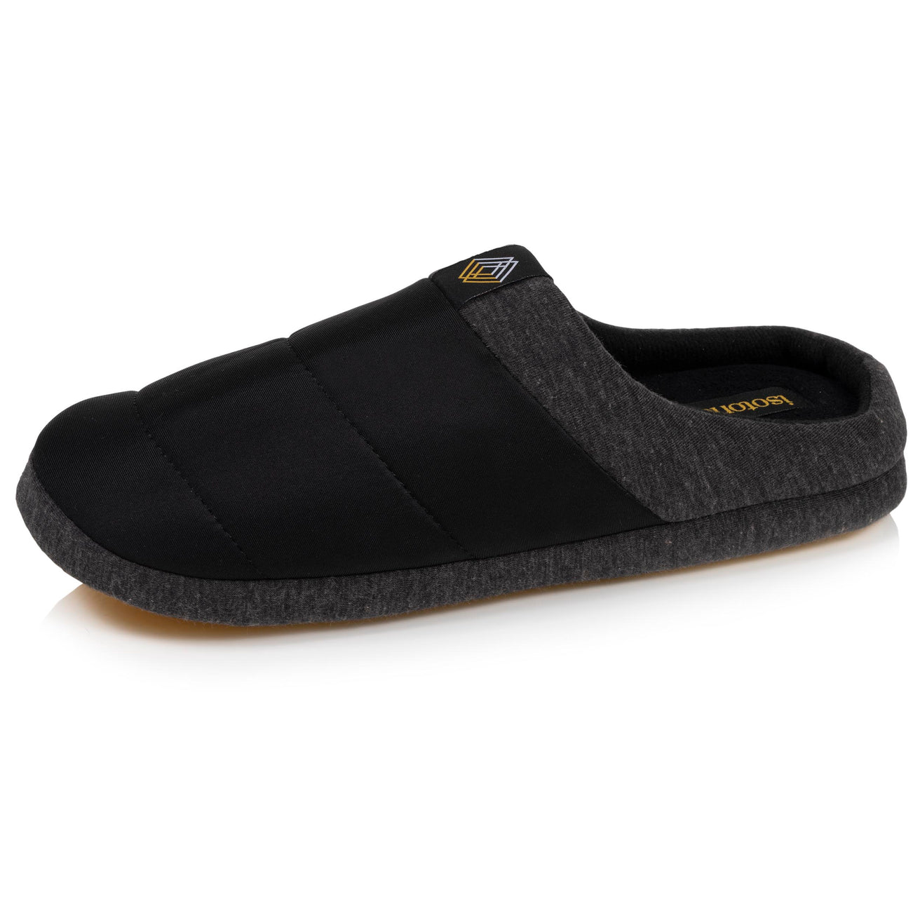 Hombre Chinelas Zapatillas de casa Nylon Negro