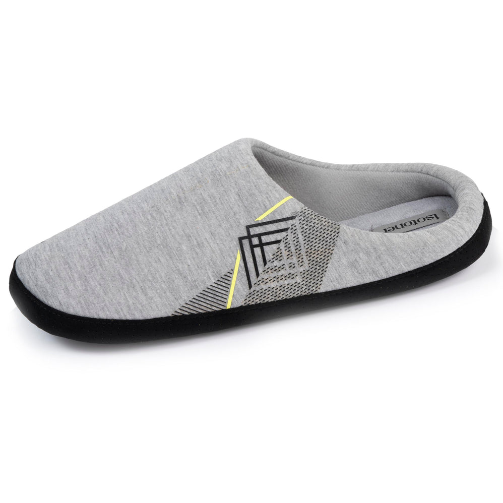 Zapatillas de casa chinelas Hombre jersey Gris oscuro - Isotoner