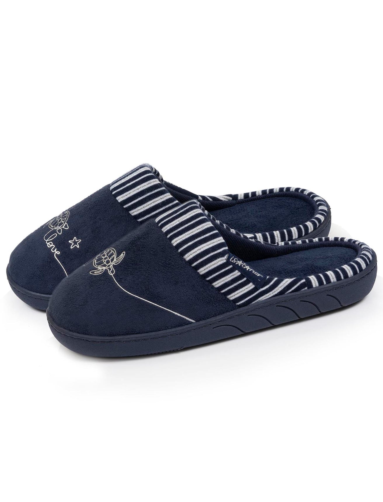 Chaussons mules Junior Marine Tortue