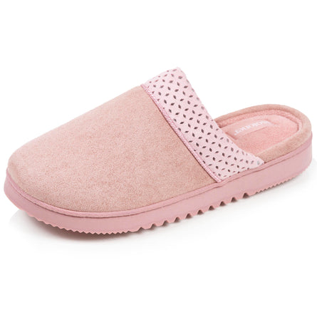Chaussons mules crantées Femme Rose - Isotoner