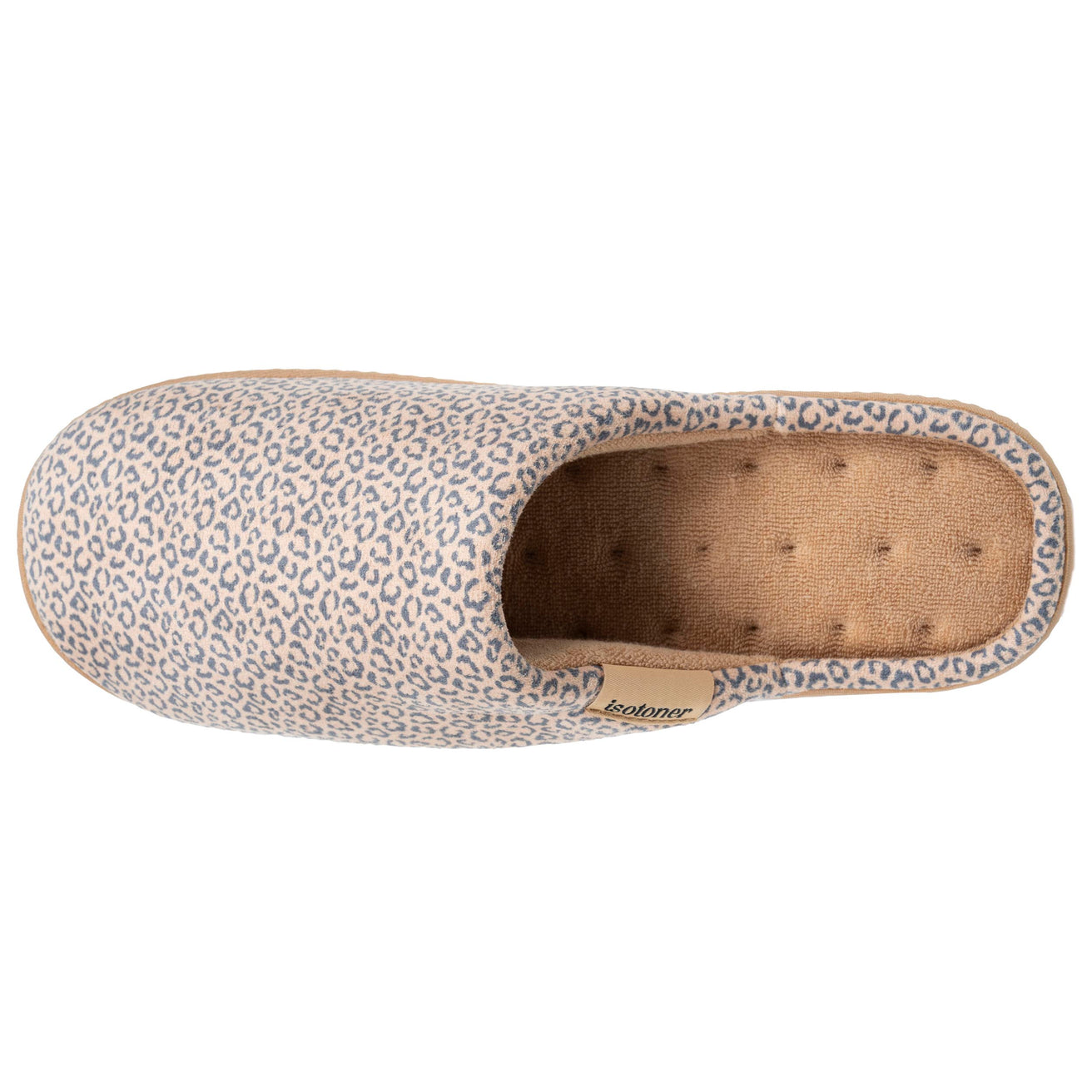 Zapatillas de casa ergonómicas Mujer Beige leopardo