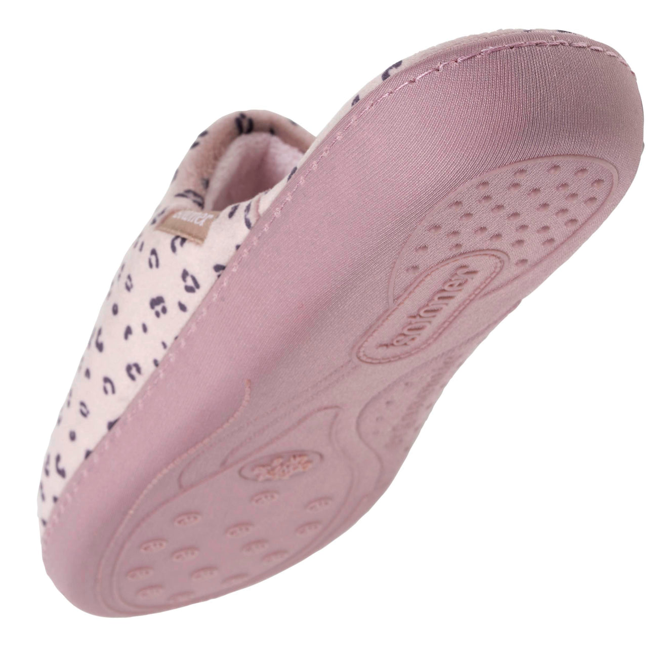 Chaussons mules Femme ergonomiques Léopard blush