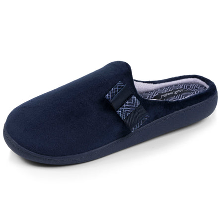 Chaussons mules Femme ergonomiques Marine nœud graphique - Isotoner