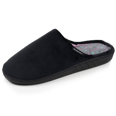 Chaussons mules Femme ergonomiques Noir - Isotoner