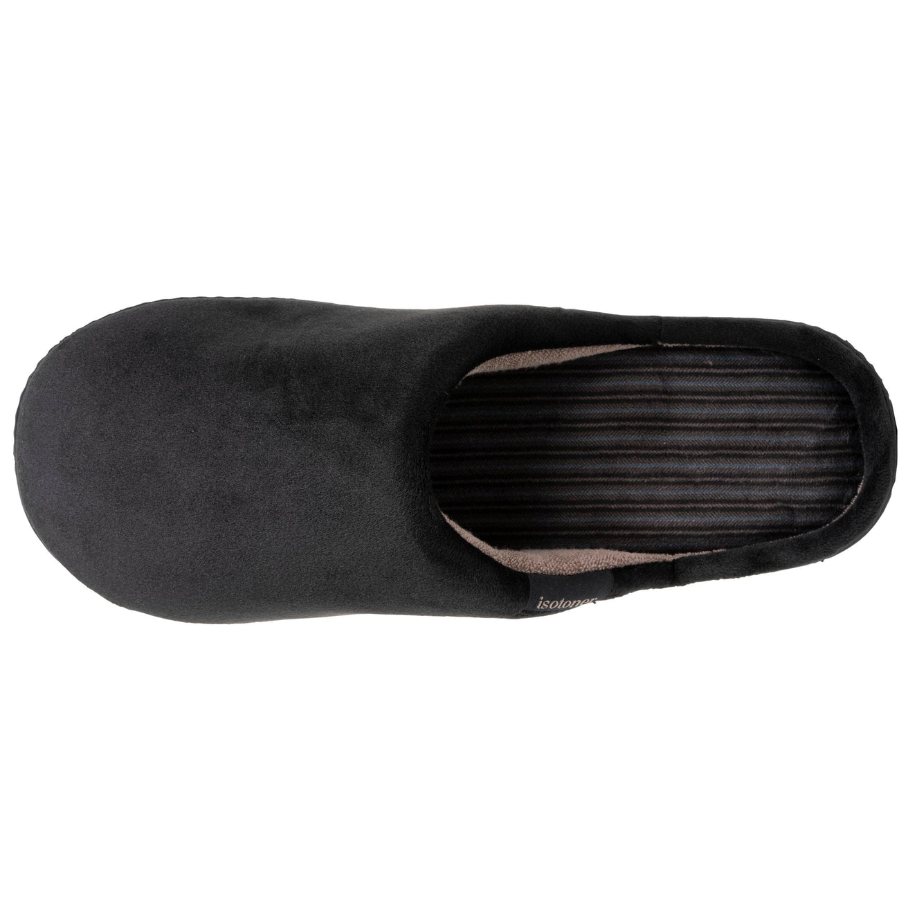 Chaussons mules Homme ergonomiques Noir intérieur rayures