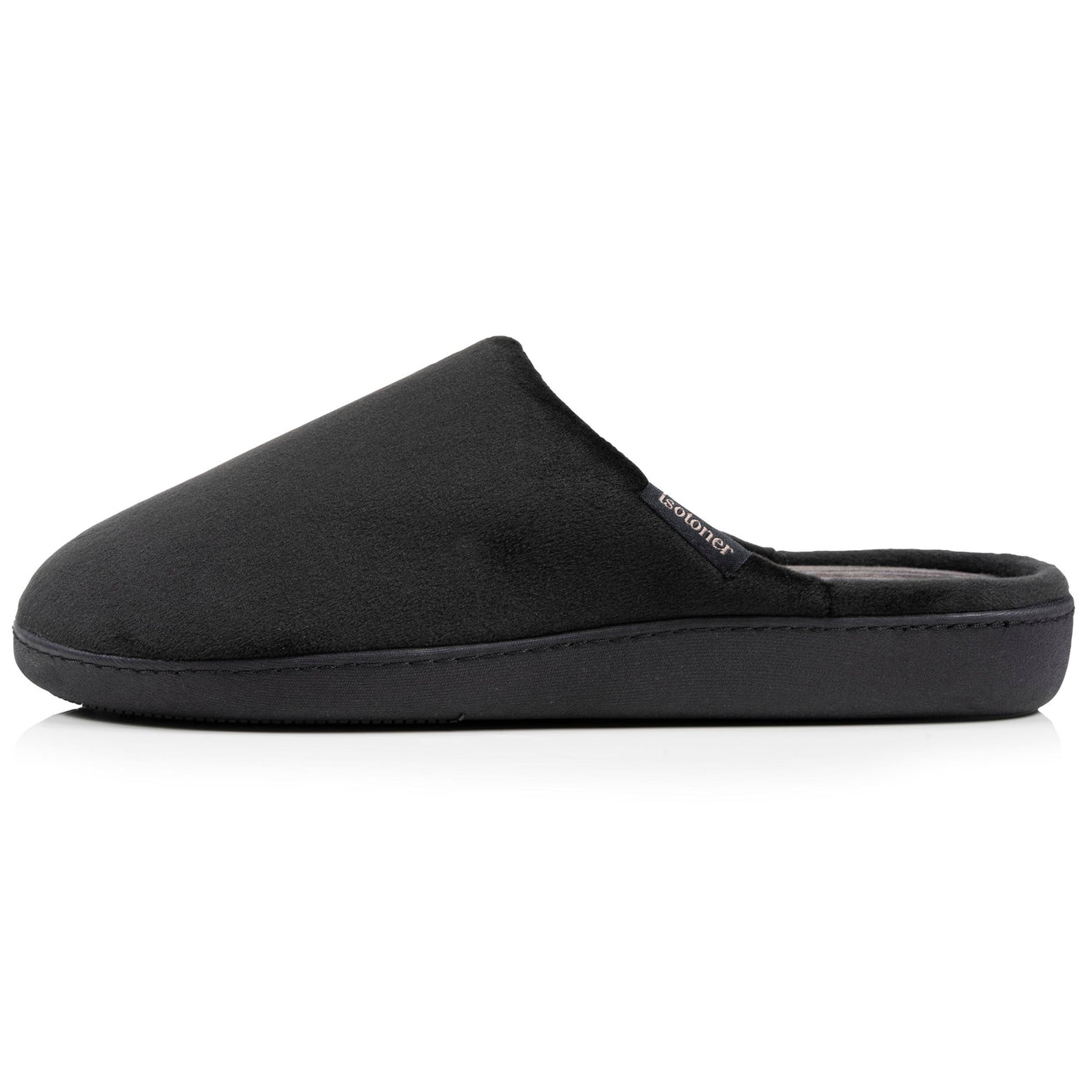 Chaussons mules Homme ergonomiques Noir intérieur rayures
