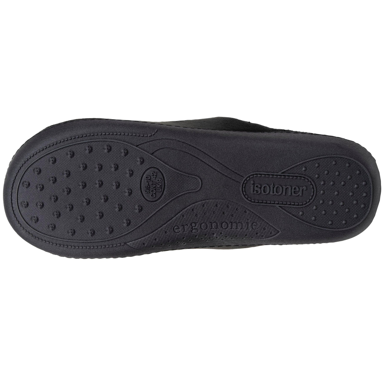 Chaussons mules Homme ergonomiques Noir intérieur rayures