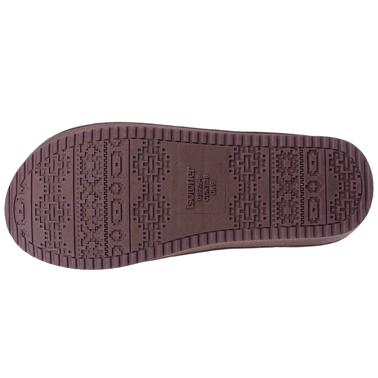 Chaussons mules plateforme Femme Cachou