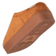 Zapatillas de casa chinelas plataforma Mujer Camel