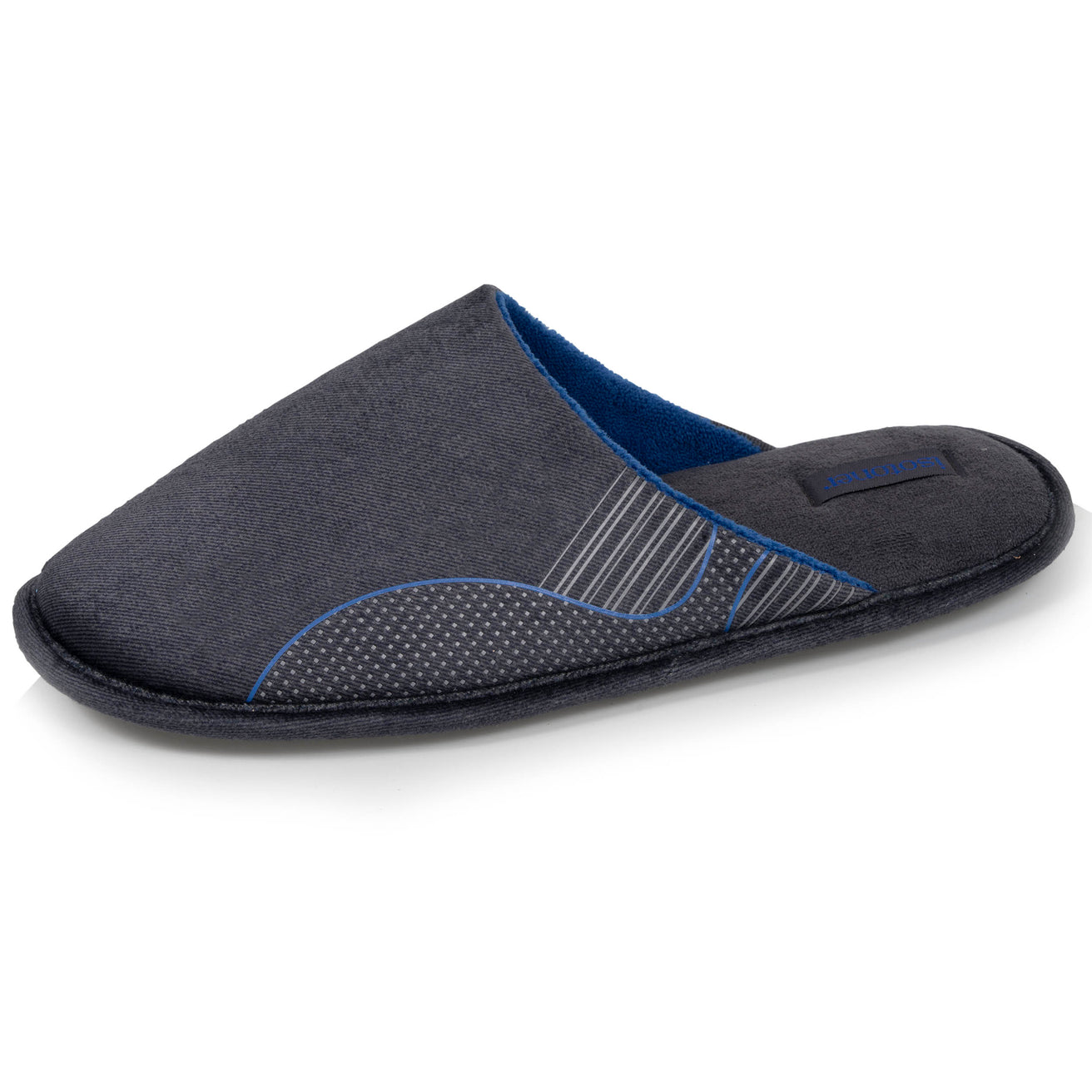 Zapatillas de casa Chinelas Hombre planas Azul Denim