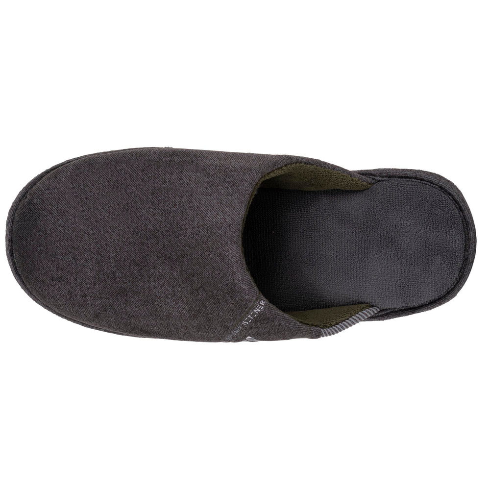 Chaussons mules plates Homme Gris chiné - Isotoner