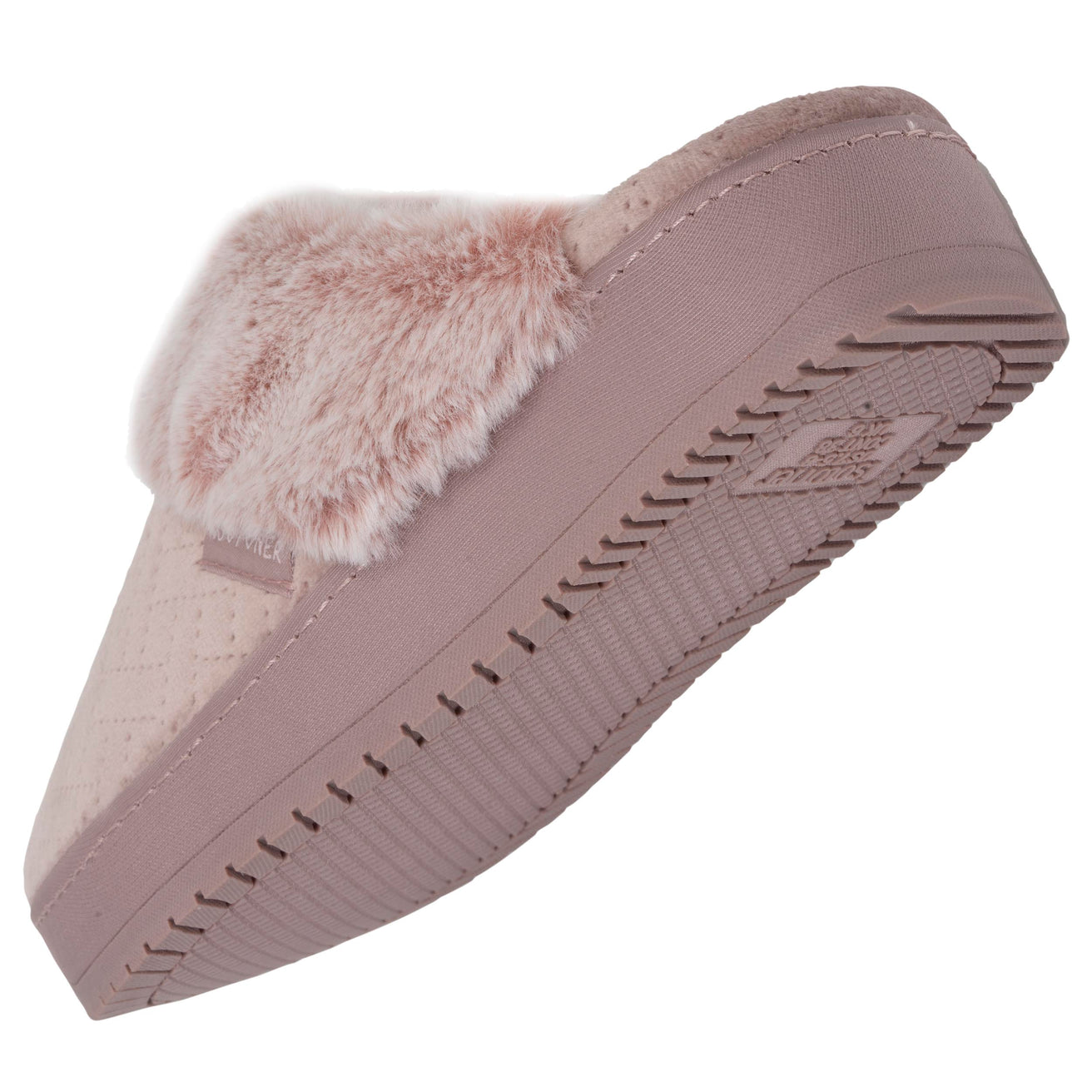 Chaussons mules talon Femme Blush