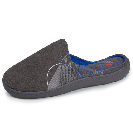 Chaussons mules XTRA confort Homme Gris - Isotoner