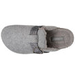 Chaussons sabots Femme Gris chiné paillettes