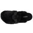 Chaussons sabots Femme Noir imitation fourrure