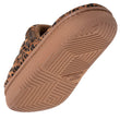 Chaussons sandales Femme BLOUP Léopard camel
