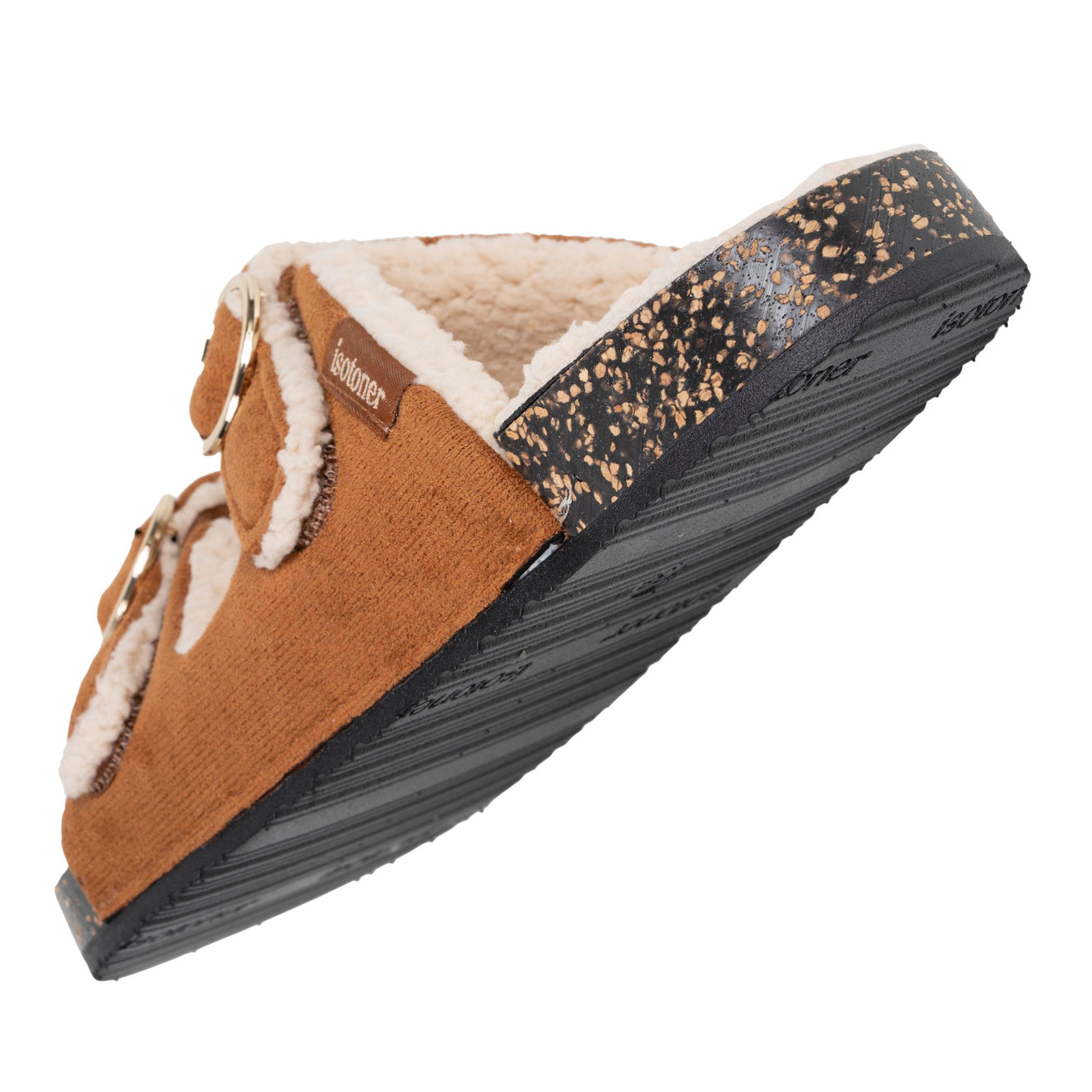 Chaussons sandales Femme Camel Sherpa