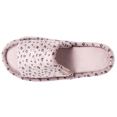 Chaussons sandales plateforme Femme Léopard blush - Isotoner