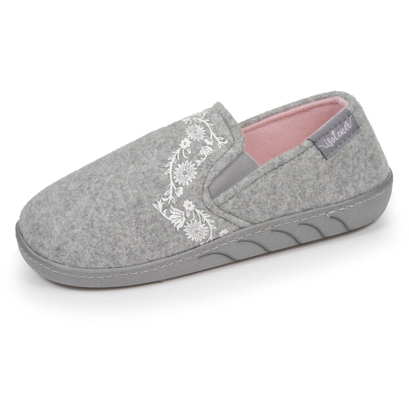 Chaussons sans-gênes Junior arabesques Gris chiné