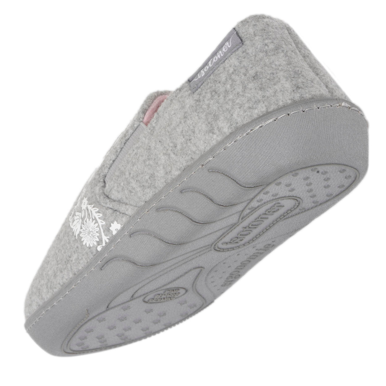 Chaussons sans-gênes Junior arabesques Gris chiné