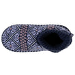 Zapatillas de casa escandinavas Mujer Jacquard Marino